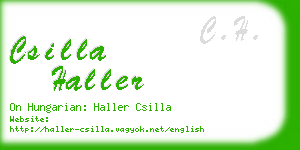 csilla haller business card